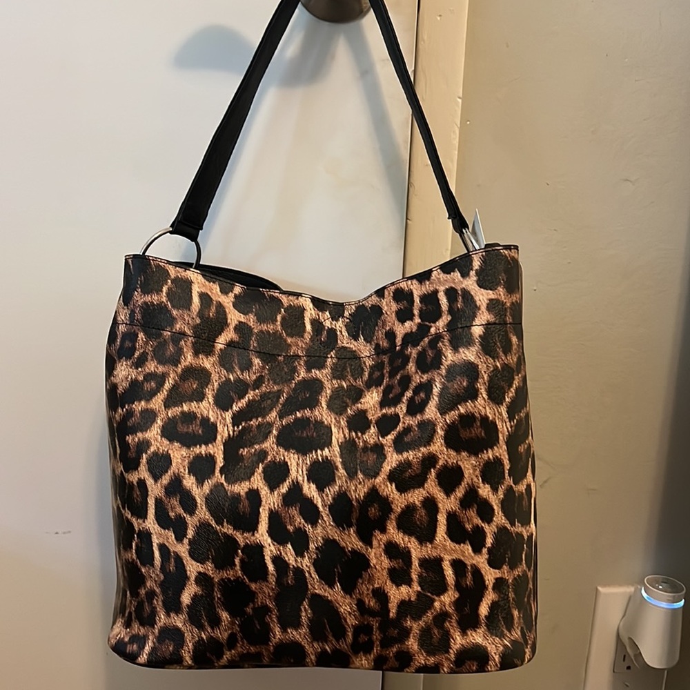 NWT Carlos Santana leopard tote